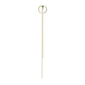 Shahla Karimi 14K Gold Birthstone Hoop Stud W/ Dangle Shahla Karimi 14K Gold Birthstone Hoop Stud W/ Dangle