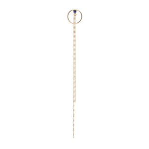 Shahla Karimi 14K Gold Birthstone Hoop Stud W/ Dangle Shahla Karimi 14K Gold Birthstone Hoop Stud W/ Dangle