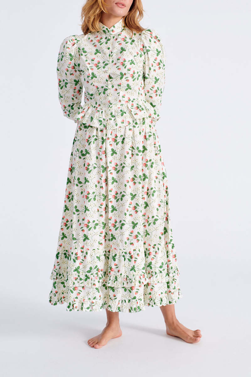BATSHEVA Pembroke Skirt - Strawberry Field