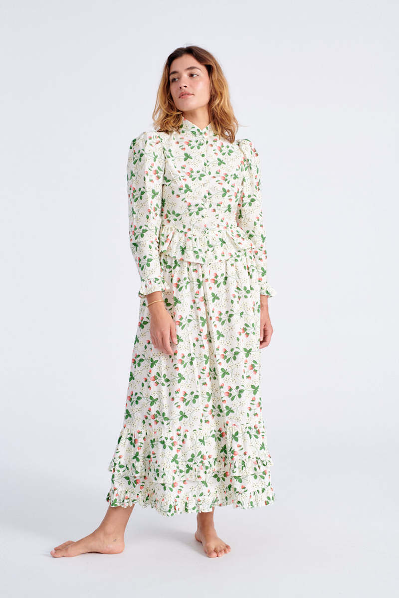 BATSHEVA Pembroke Skirt - Strawberry Field