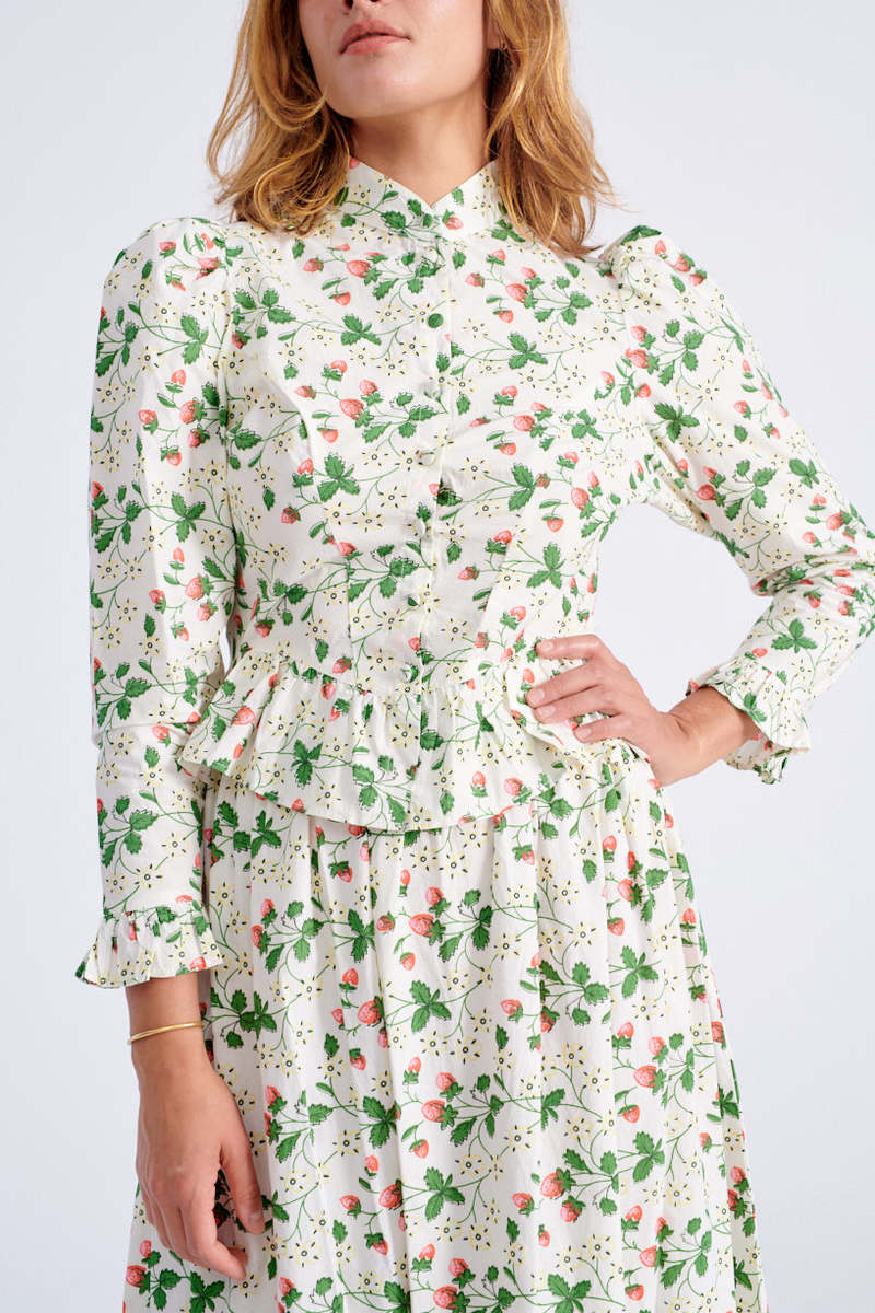 BATSHEVA Pembroke Skirt - Strawberry Field