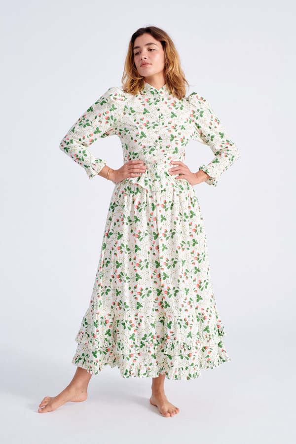 BATSHEVA Pembroke Skirt - Strawberry Field