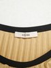 Celine Plisse Midi Skirt - Beige - Thumbnail 5
