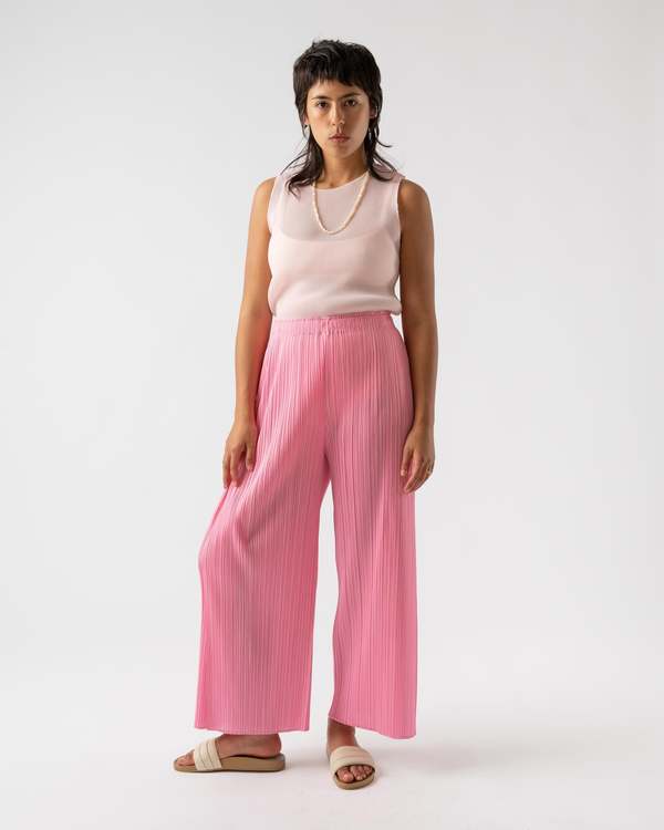 パンツ Siyazu SIPT7075 Pleated Banding Pants_Light pink Pleats Please Issey Miyake Pants - Pink | Garmentory