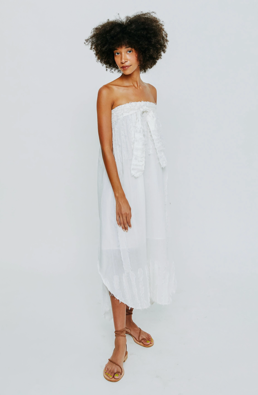 Mirth Kuta Strapless Coverup - White 