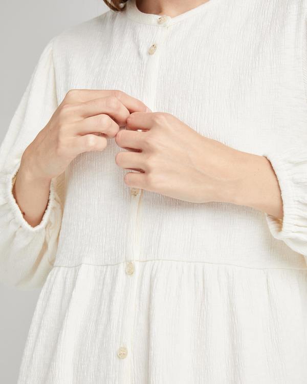 Richer Poorer Womens Cloud Weave Button Up Dress - Multi