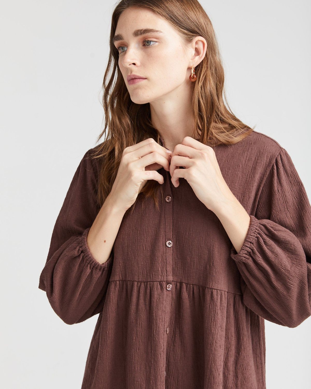 Richer Poorer Womens Cloud Weave Button Up Dress - Multi - Image 9 of 23