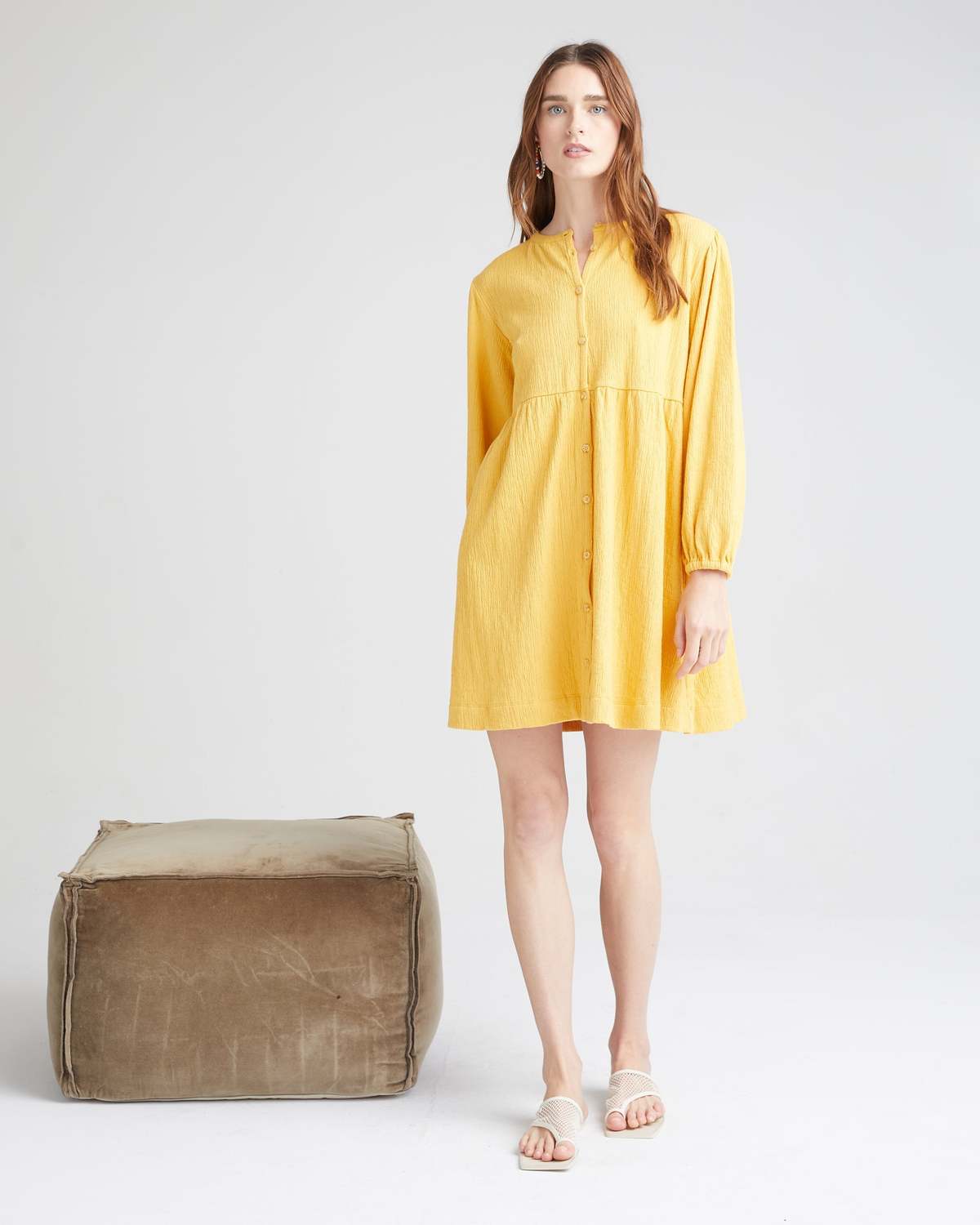 Richer Poorer Womens Cloud Weave Button Up Dress - Multi - Image 20 of 23