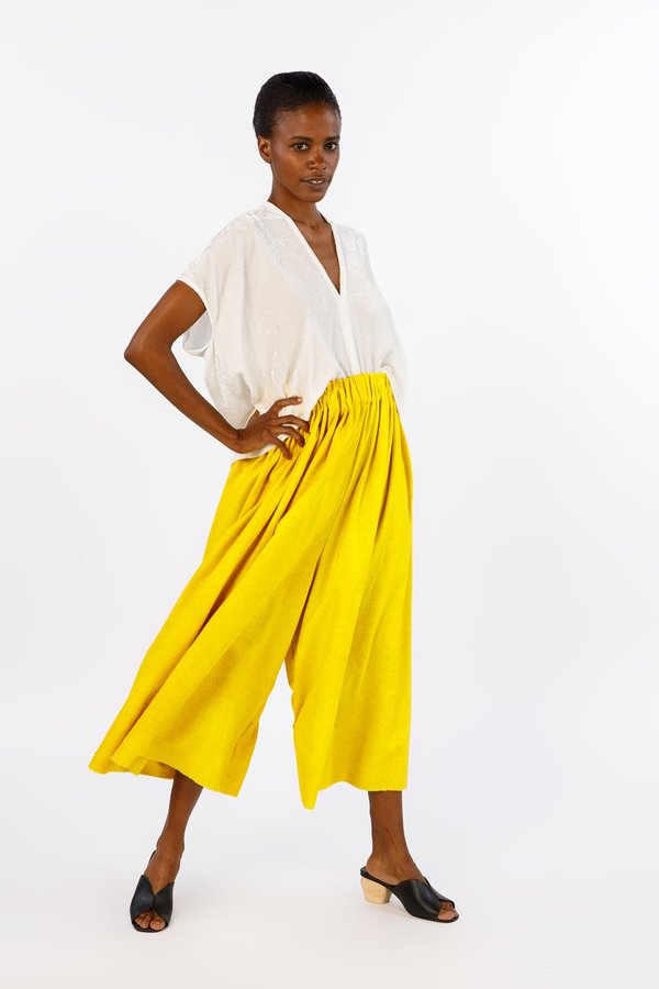 Miranda Bennett Palazzo Pant, Silk Noil 