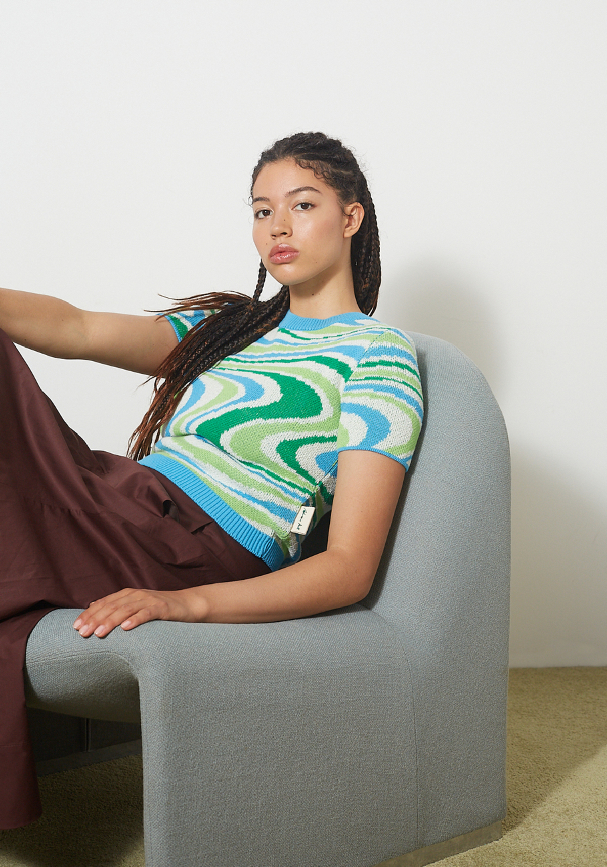 Andersson Bell Della Jacquard Knit Top | Garmentory