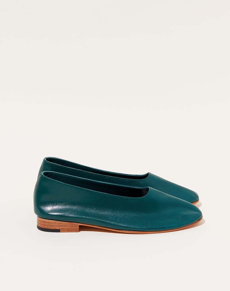 【未使用】MARTINIANO GLOVE EMERALD GREEN Glove in Emerald | Garmentory
