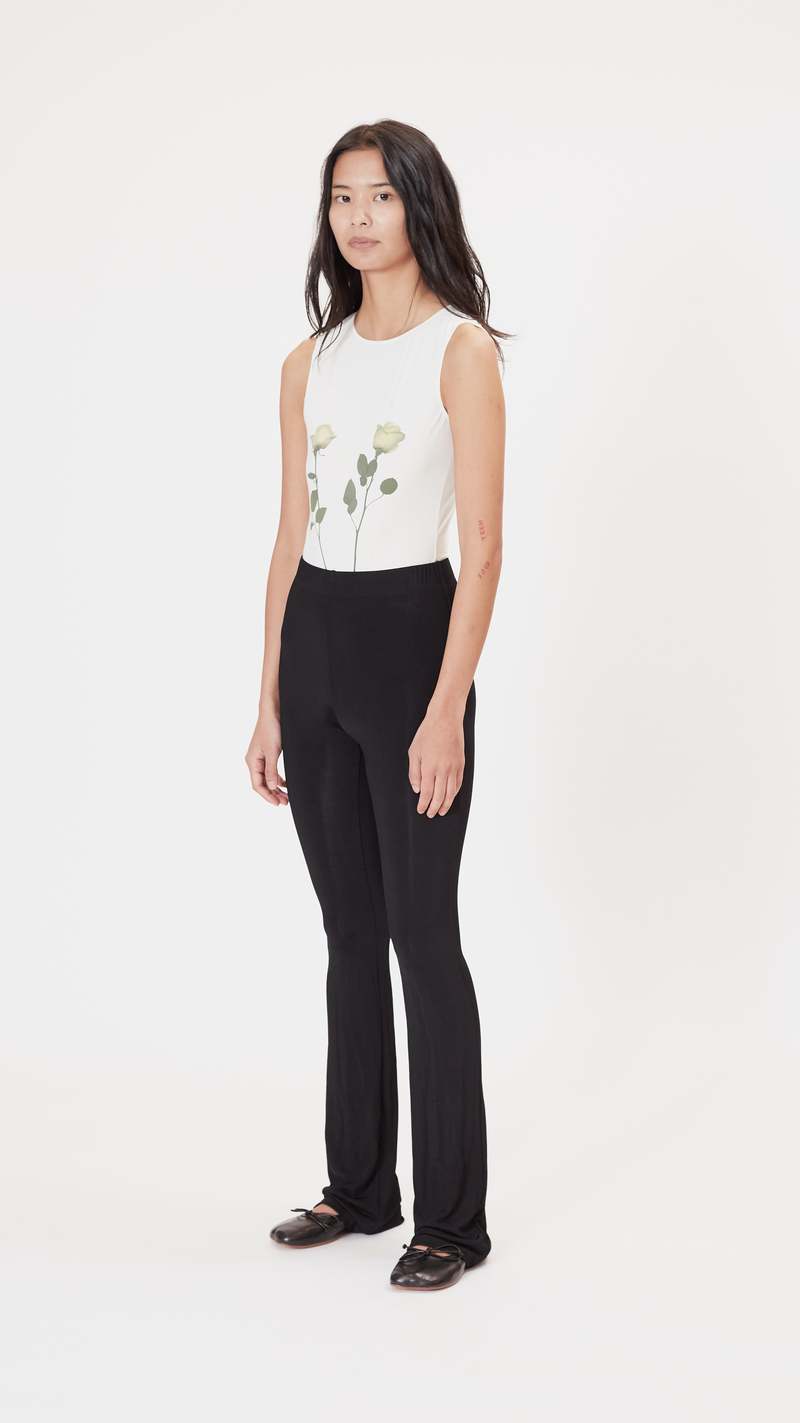【送料&関税込】Maison Margiela Sleeveless Bodysuit Sleeveless stretch-jersey bodysuit in black - Maison
