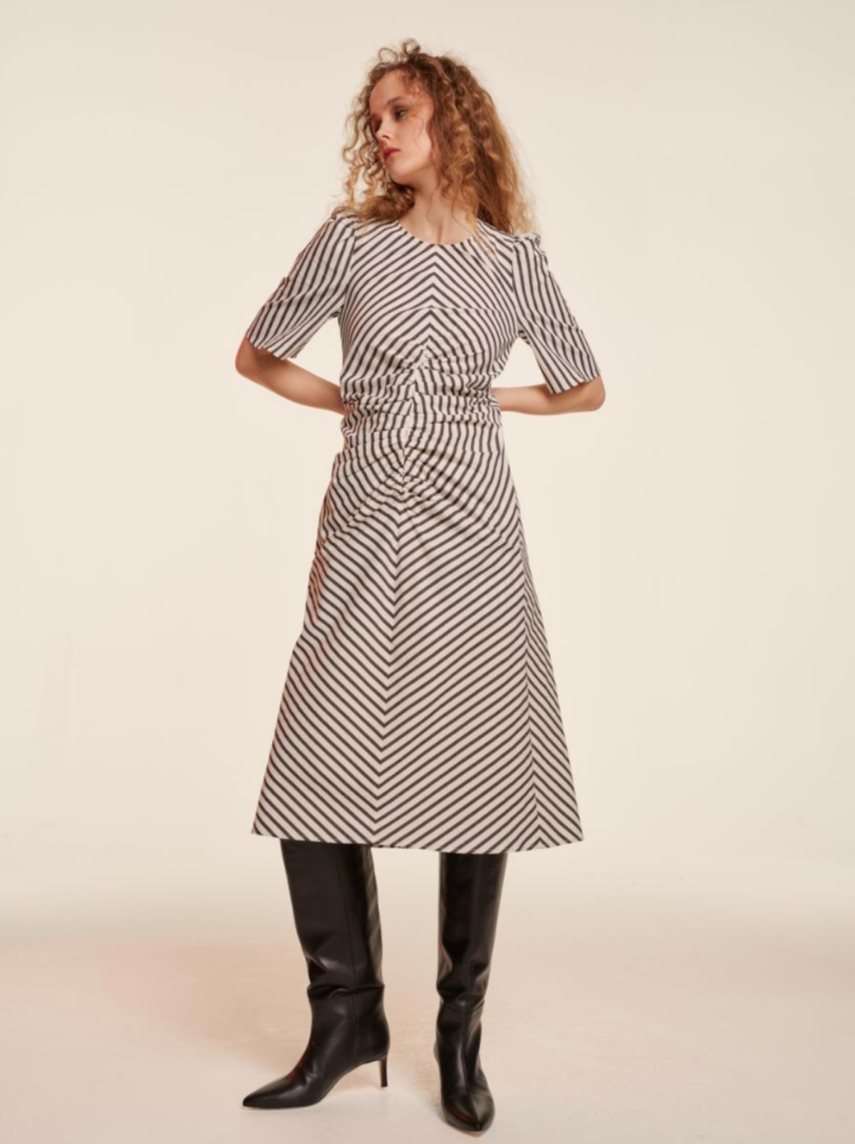 INKA DRESS - BLACK & WHITE - Image 2 of 2