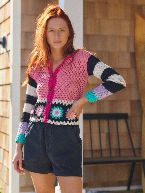 Tach Clothing Tach Melody Crochet Cardigan Multi Garmentory