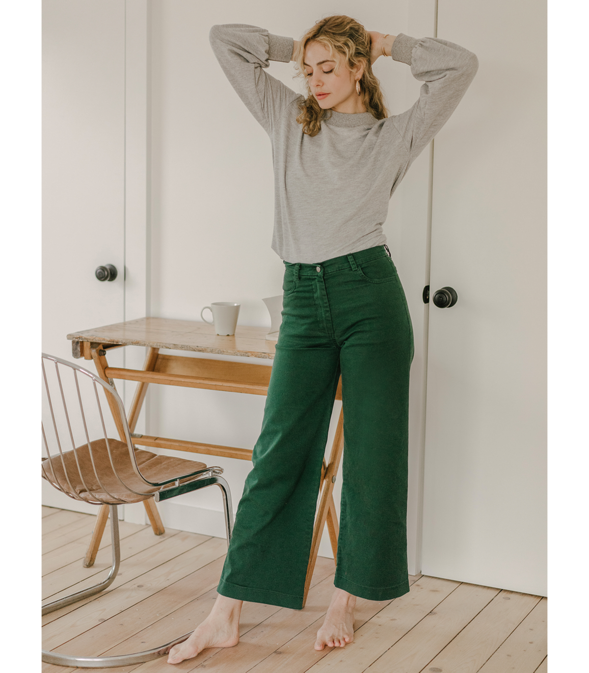 Loup NY Toni Jeans Green Garmentory