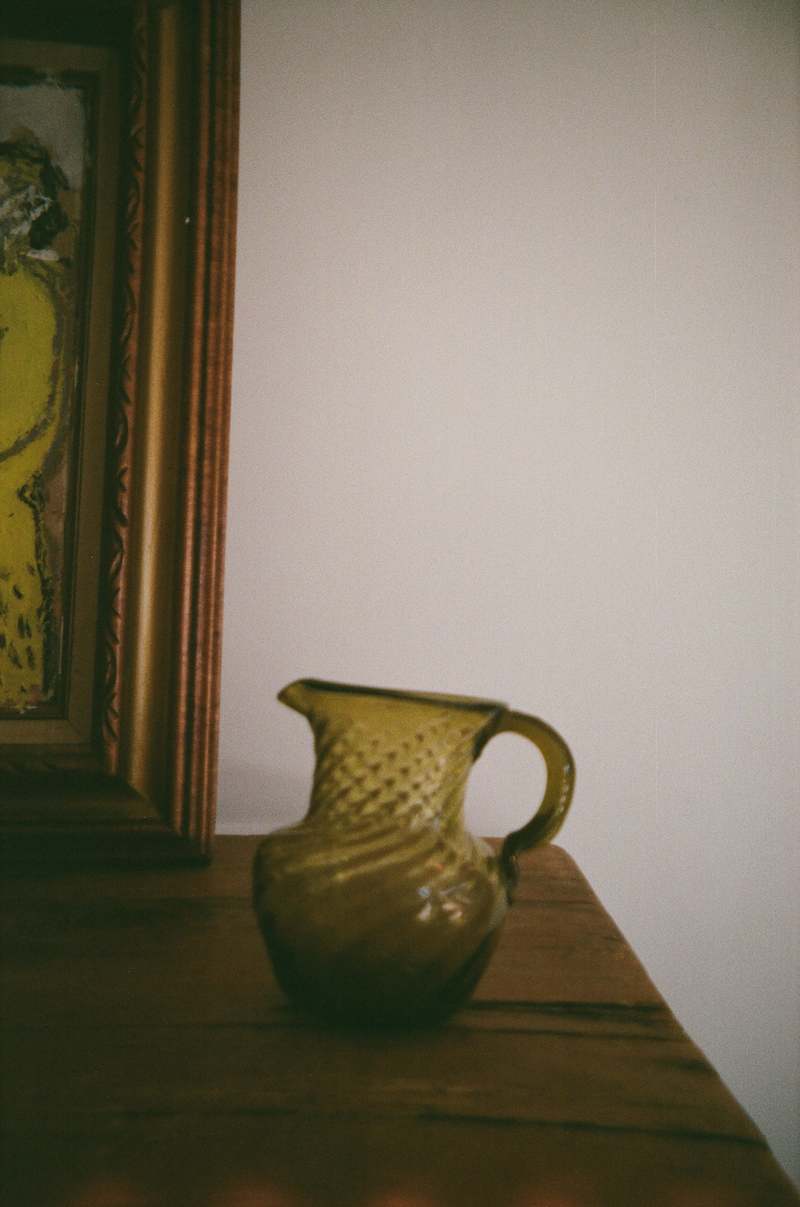 Handblown Glass Pitcher
