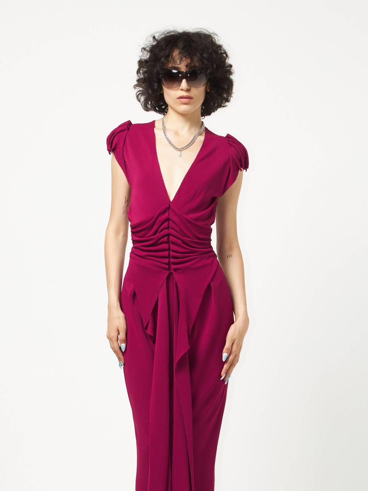 Yves Saint Laurent Evening Dress - Fuchsia - Image 1 of 7