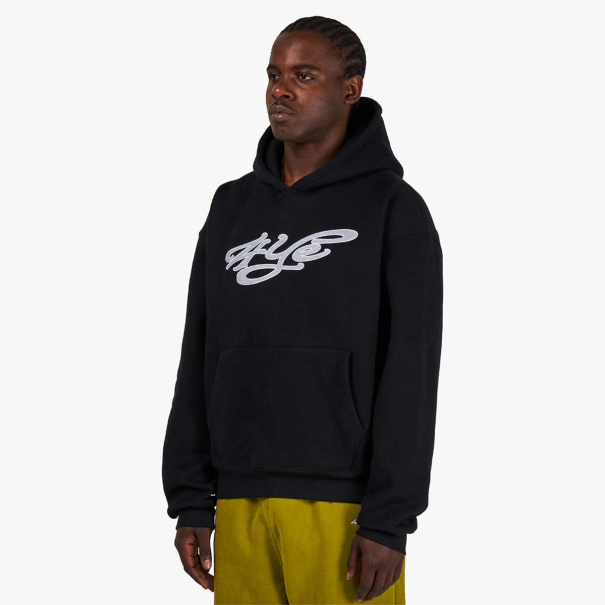 4YE Signature Logo Pullover Hoodie - Black/Grey | Garmentory