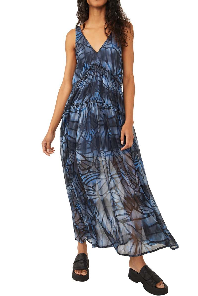 chinese dress ladies Amazon.com: Free People Julianna Maxi Dress Navy Combo SM (Women's 4-6) :  Clothing, Shoes & Jewelry main image 0