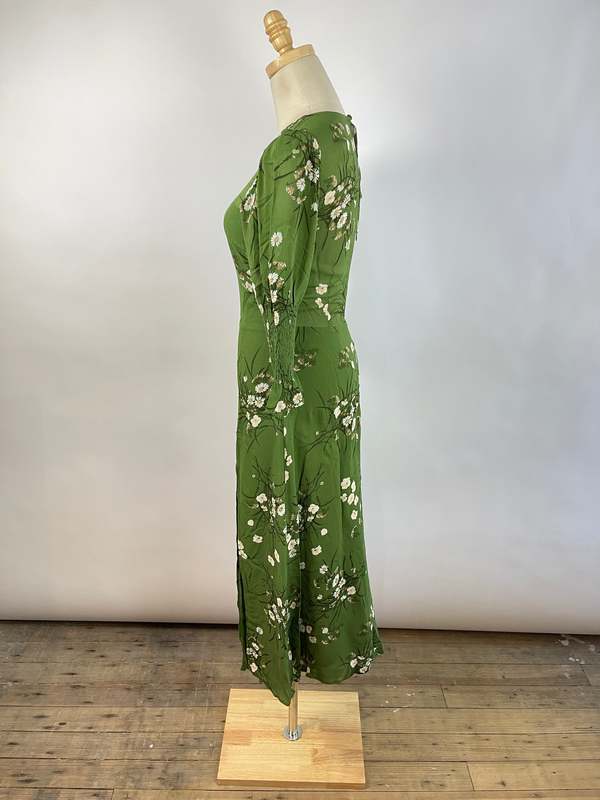 Vintage Reformation Floral Maxi Dress - Green | Garmentory