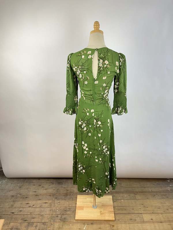 Vintage Reformation Floral Maxi Dress - Green | Garmentory Vintage Reformation Floral Maxi Dress - Green | Garmentory