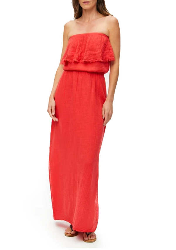 Michael Stars Tara Tube Dress - Salsa | Garmentory