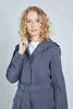 Ducktail Rainwear Recycled Materials Flare Raincoat - Grey - Thumbnail 5