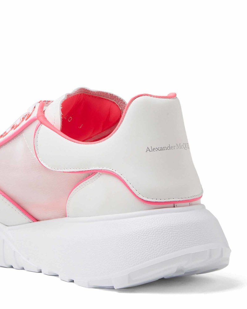 スニーカー [Alexander McQUEEN] Court Trainer Pink Tab Women's Sneakers Alexander McQueen Court Trainer sneakers - White/Pink