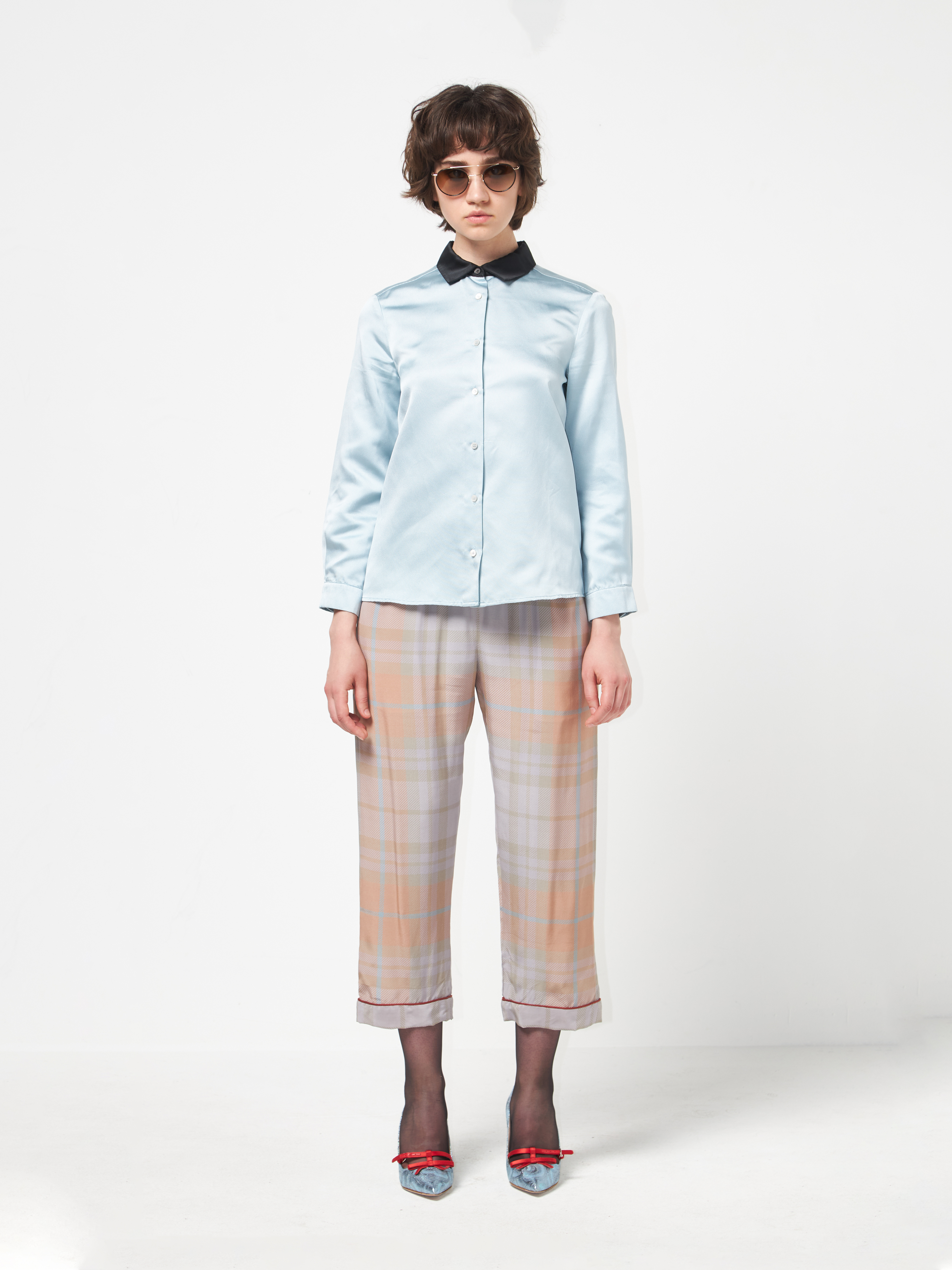 order / muu 様 Miu-Miu-W-Blue-Black-Collar-