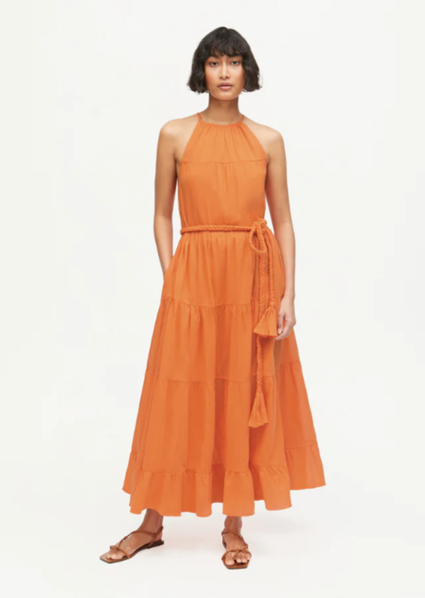 Rhode Resort Julia Dress - Persimmon 