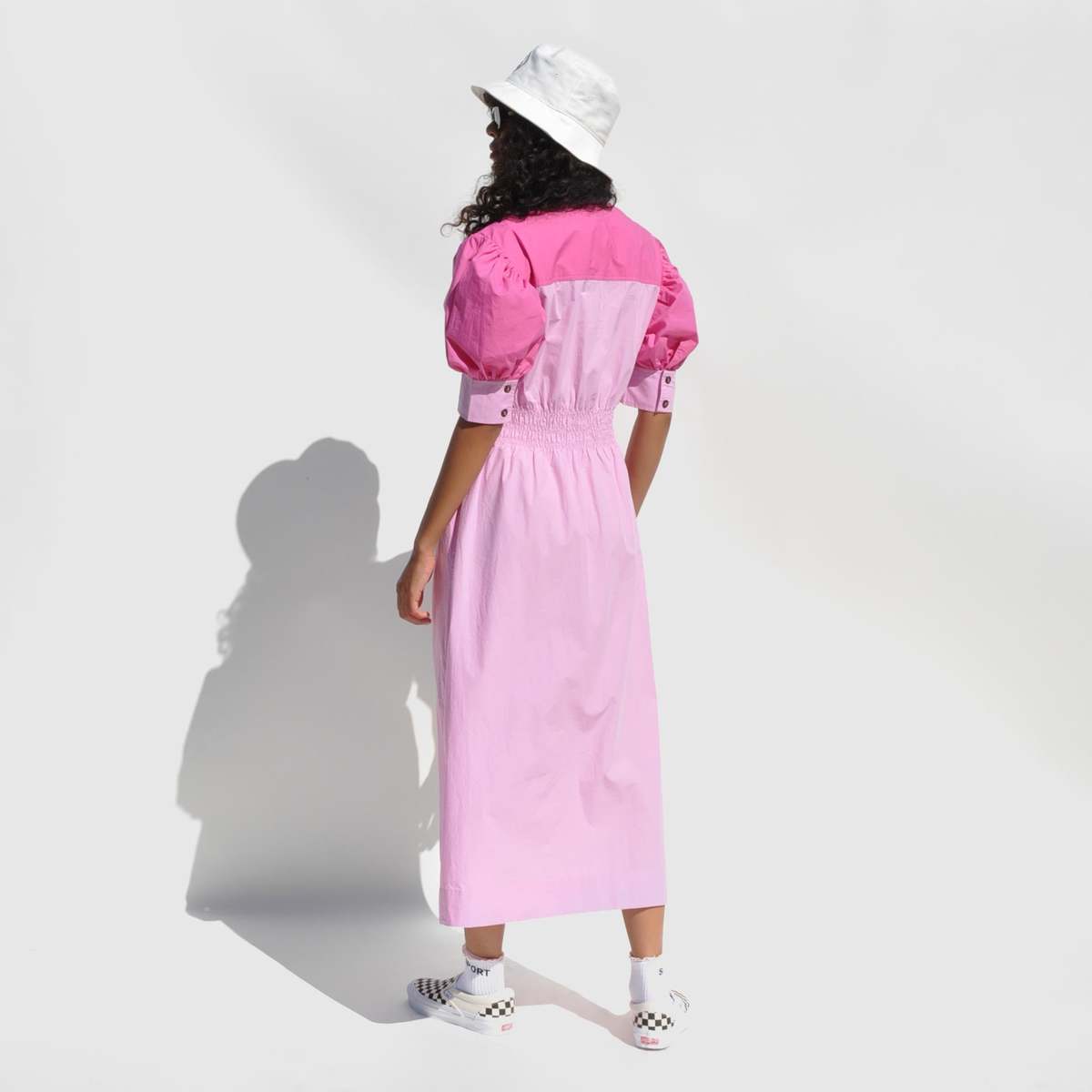 Ganni ■ Shopper Xxl Vichy - Light Pink 【 残りわずか】 Pink 
