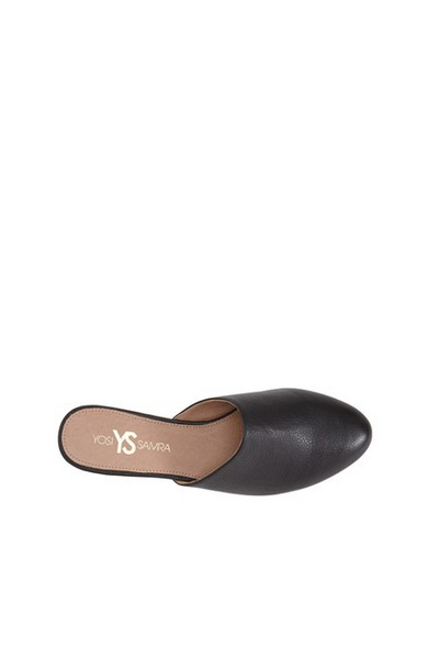 YOSI SAMRA Parker Mule- Black YOSI SAMRA Parker Mule- Black