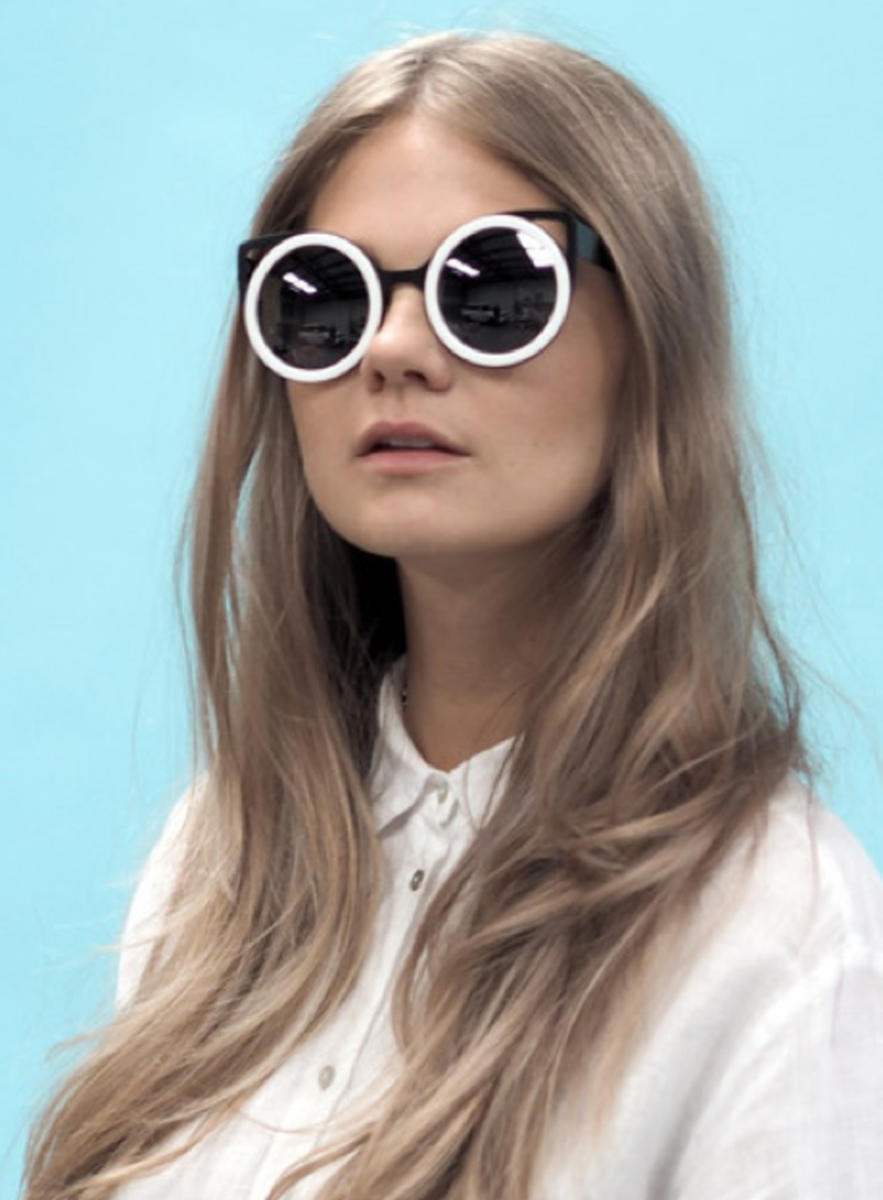 Quay let\'s dance sunglasses new!! Quay_LetItRun_MatteBlackNavy_F  main image 3