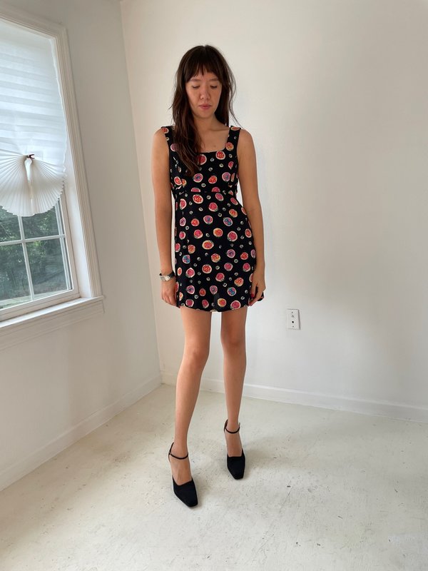 90s Rosette Babydoll Dress | Garmentory