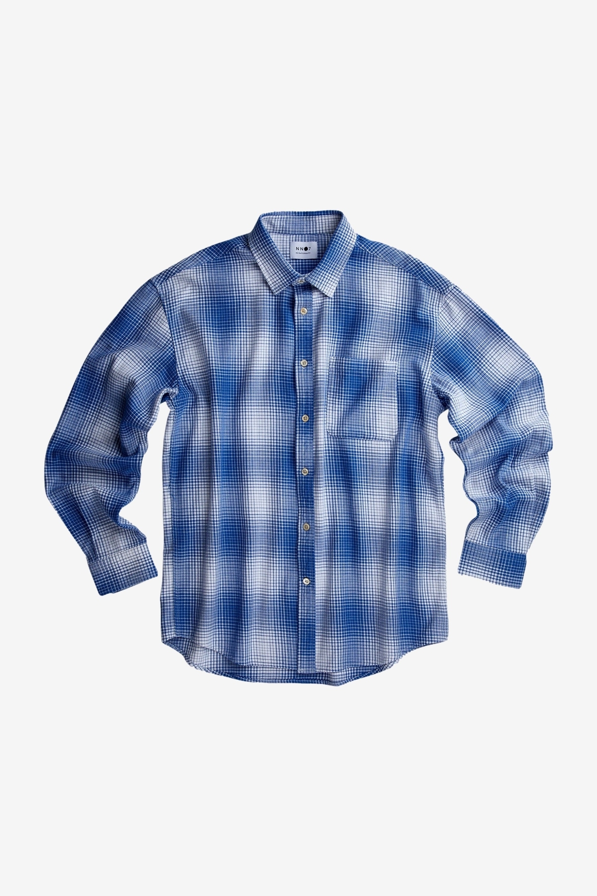 NN07 Arne Shirt - Blue Check | Garmentory