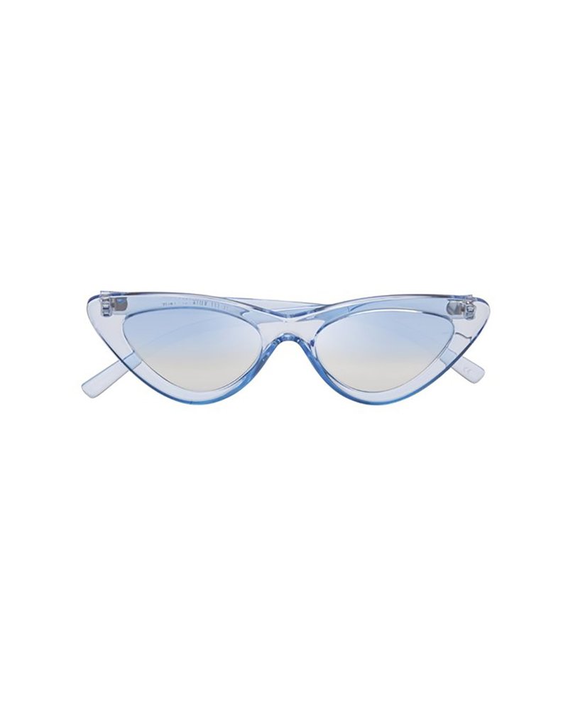 Le Specs x Adam Selman “The Last Lolita” Cat Eye Sunglasses in Transparent Blue LE SPECS ADAM SELMAN THE LAST LOLITA/CRYSTAL BLUE - Sunglasses main image 2
