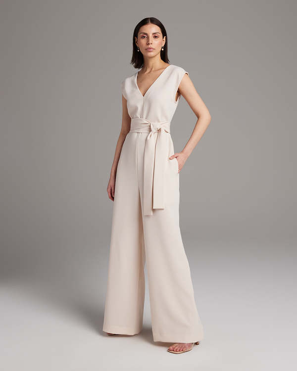 VOZ V Neck Jumpsuit 