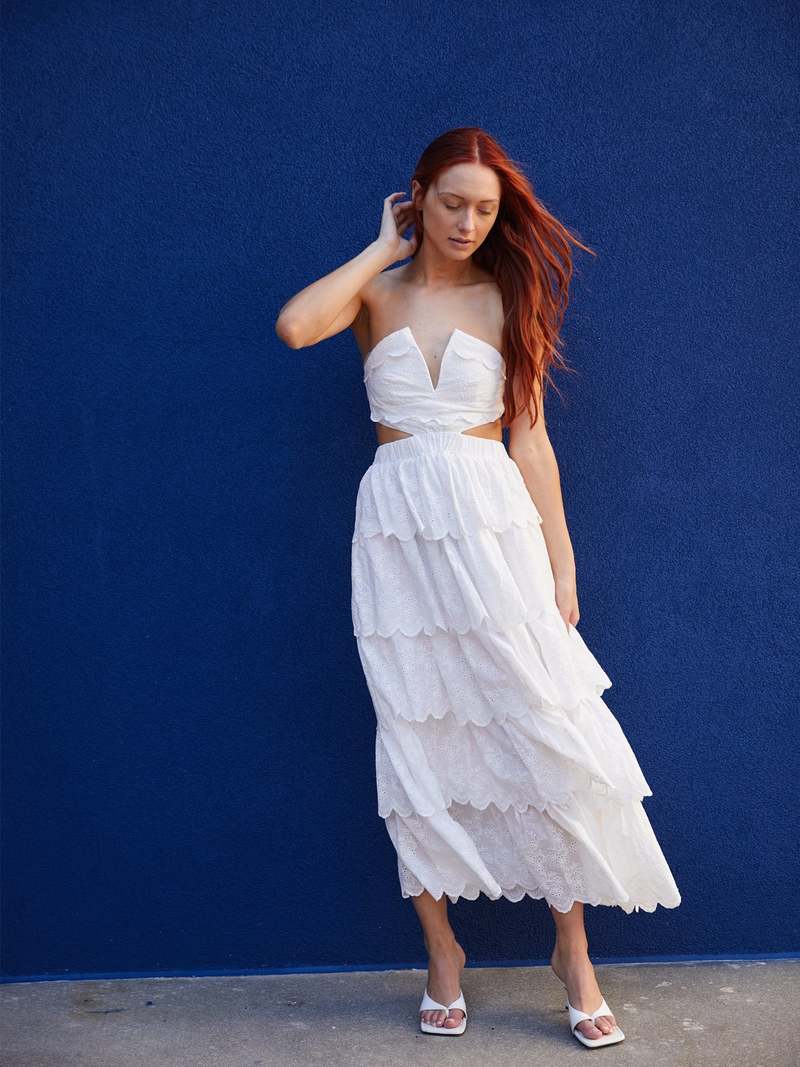 white christmas dresses Mable Floral Midi Dress Small main image 0