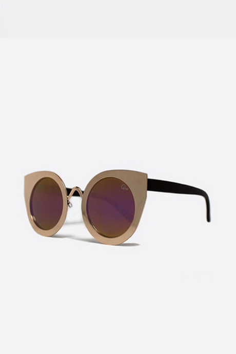 QUAY Tainted Love Cat-Eye Sunglasses- Gold QUAY Tainted Love Cat-Eye Sunglasses- Gold