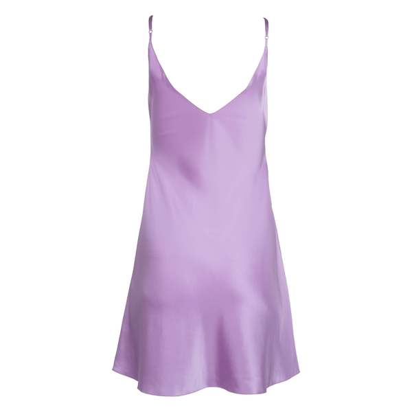 fitted lace wedding dress Nicola Purple Satin Mini Dress main image 1
