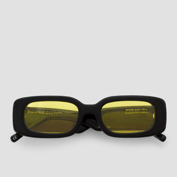 Bonnie Clyde Show and Tell Sunglasses - Black/Yellow | Garmentory