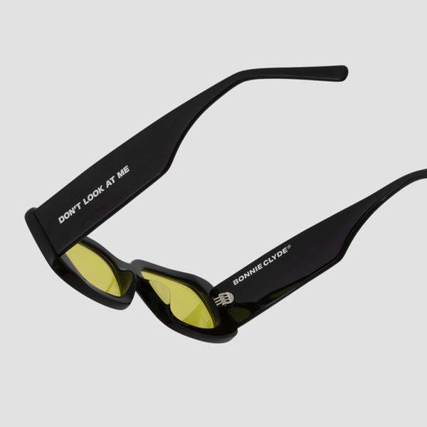 Bonnie Clyde Show and Tell Sunglasses - Black/Yellow | Garmentory