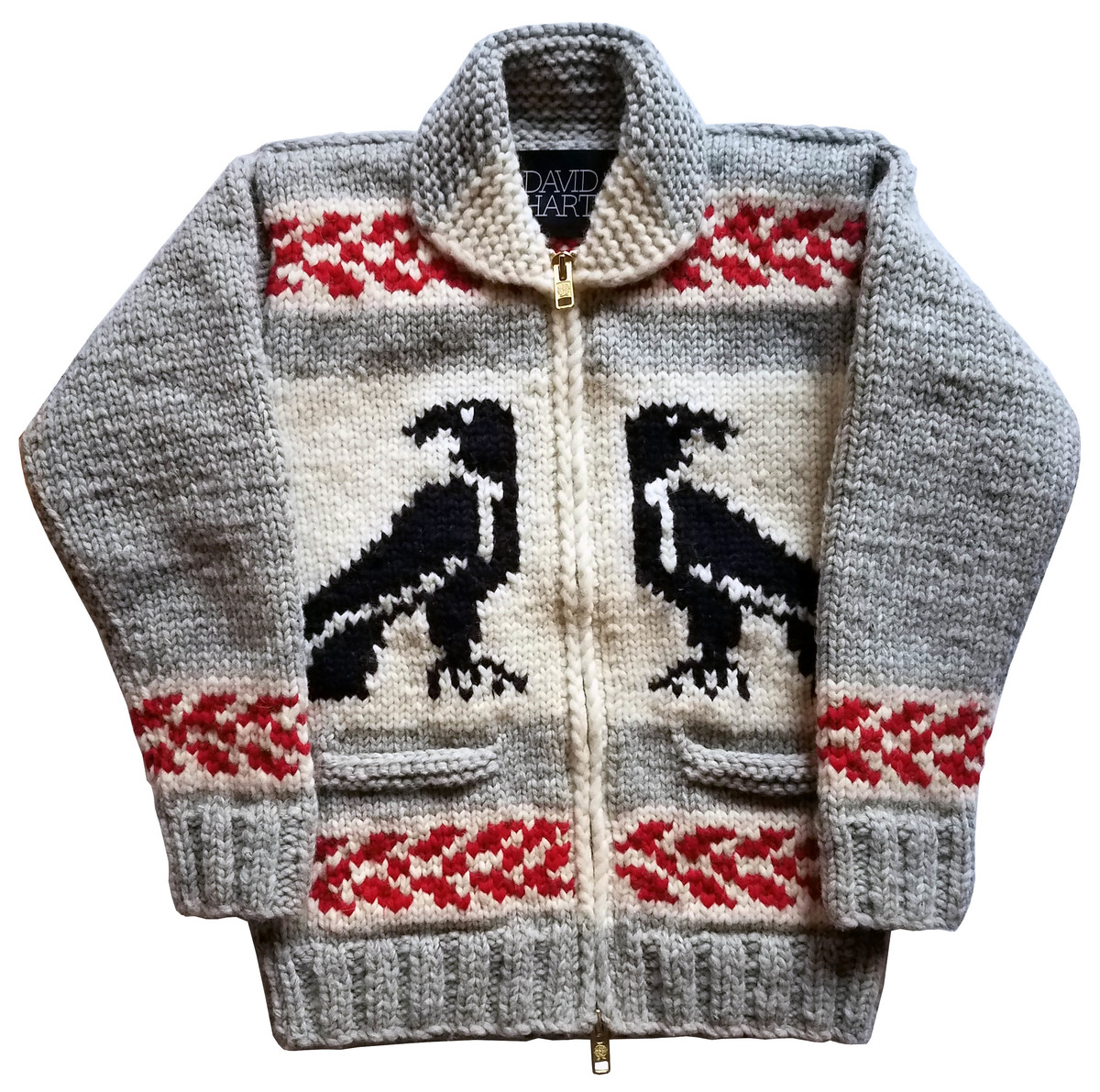 David Hart EAGLE COWICHAN SWEATER - Image 1 of 4