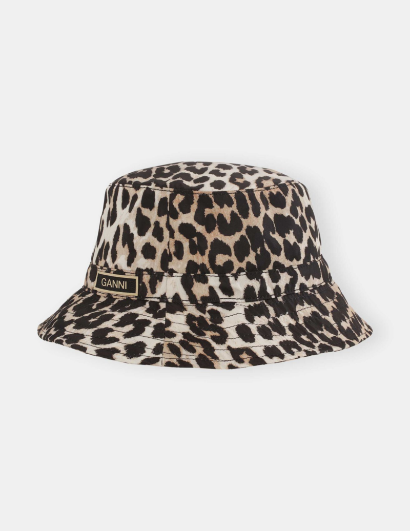 Ganni Bucket Hat Leopard Garmentory
