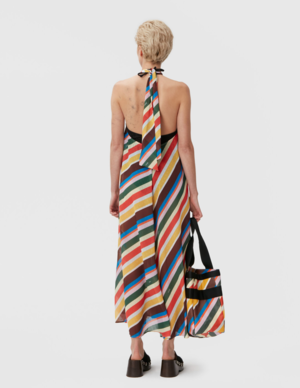 Ganni Light Chiffon Halter Dress - Multi Ganni Light Chiffon Halter Dress - Multi