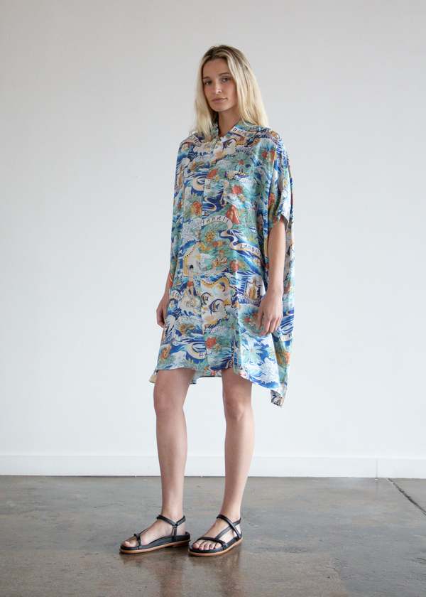 R13 Oversized Boxy Hawaiian Dress - Hawaiian Print | Garmentory