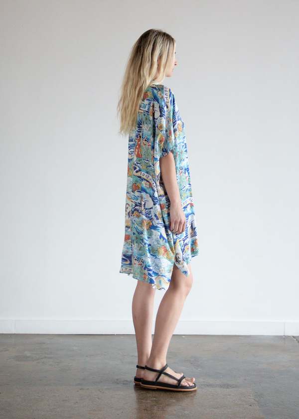 knee length dresses for ladies Rissa Dress Hibiscus Hawaiian Quilt