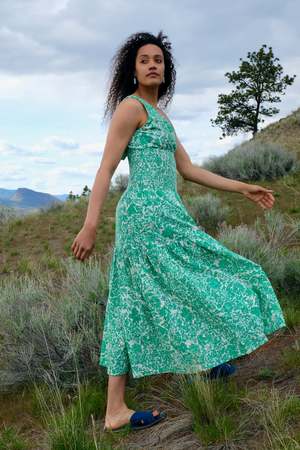 PEONY Vacation Midi Dress - Clover 