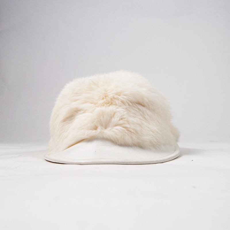 Vintage Y2K Cream Paperboy Hat Angora Fuzzy Fur White Cream Sequin Gold Angora Rabbit Hat - Etsy main image 4