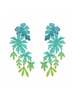 Jardin Botanique Earrings in Teal Ombr by We Dream in Colour - Thumbnail 2
